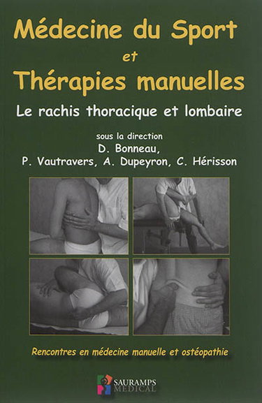 Couverture de Médecine du sport et thérapies manuelles : le rachis thoracique et lombaire