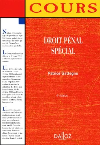 Droit pénal spécial