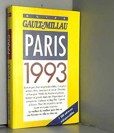 Guide Gault et Millau Paris: Edition 1992