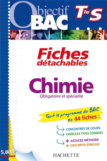 Chimie obligatoire et spécialité, terminale S