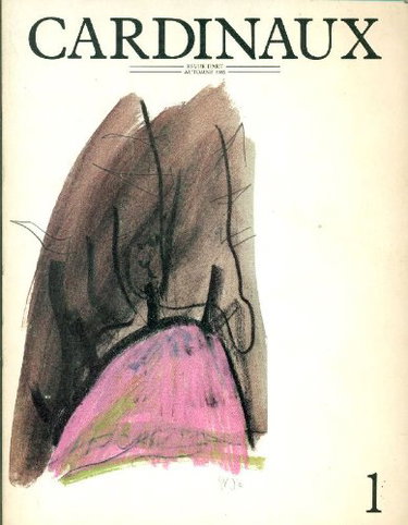 Couverture de Cardinaux. Revue d'art, Automne 1986, N.1