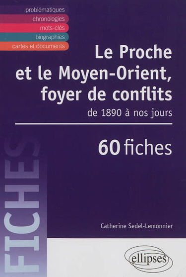 Le Proche et le Moyen-Orient, foyer de conflits : de 1890 à nos jours : 60 fiches