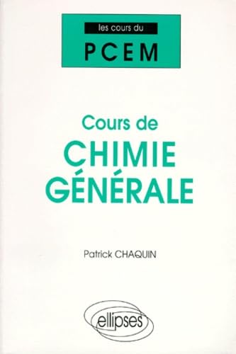 Couverture de Cours de chimie générale