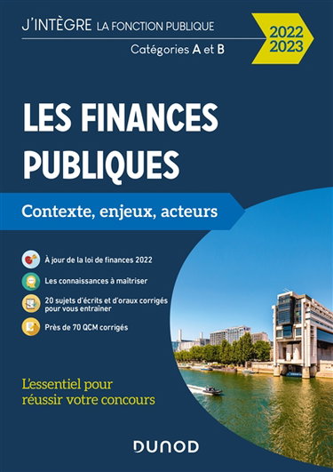 Les finances publiques : contexte, enjeux, acteurs : catégories A et B, 2022-2023