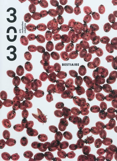 Couverture de Trois cent trois-Arts, recherches et créations, n° 110. Bestiaire par Collectif