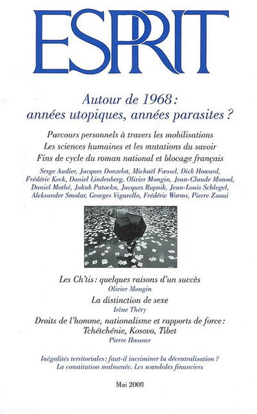 Esprit, n° 344. Autour de 1968 : années utopiques, années parasites ?