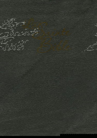 La Sainte Bible: Cuir brun, tranches or