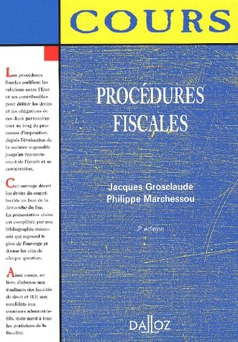 Procédures fiscales, 2e édition (cours)