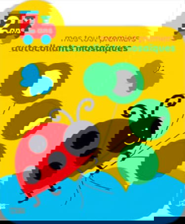 Mes tout premiers autocollants mosaïques (coccinelle)