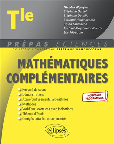 Mathématiques complémentaires terminale : nouveaux programmes