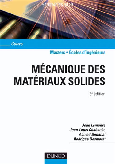 Couverture de Mécanique des matériaux solides