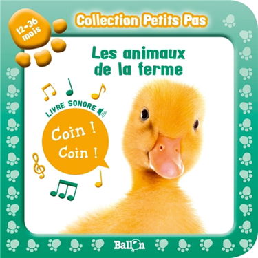 Les animaux de la ferme : livre sonore