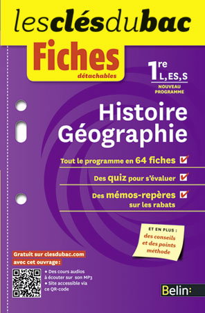 Histoire géographie 1re L, ES, S : nouveau programme