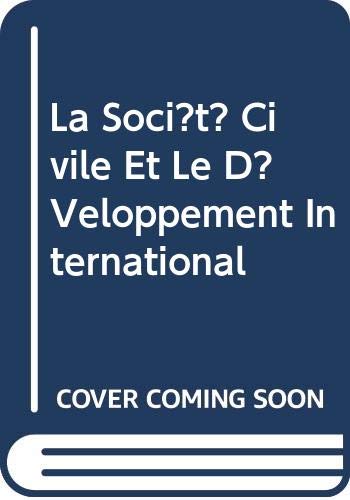 Couverture de La société civile et le développement international