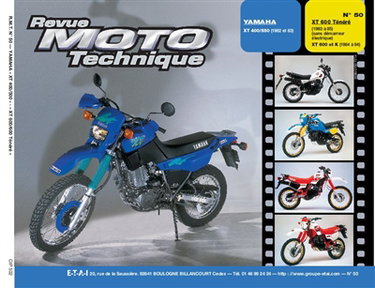 Couverture de Revue moto technique, n° 50.2. Yamaha XT 400S-550-XT600 Tenere par ETAI