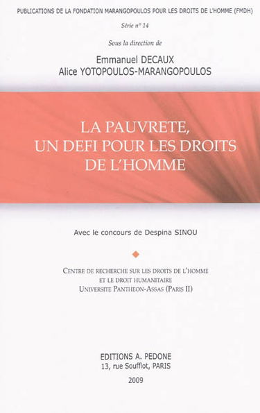 La pauvreté, un défi pour les droits de l'homme