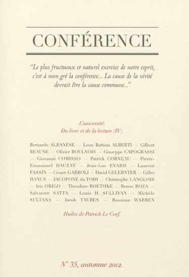 Conférence, n° 35