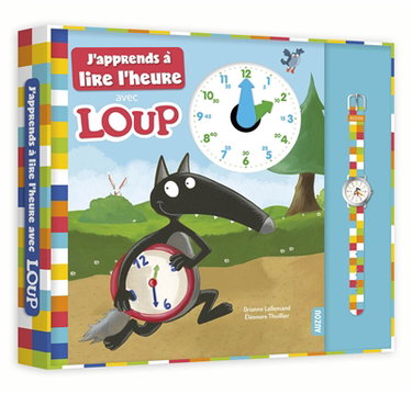 Couverture de J'apprends à lire l'heure avec Loup par Orianne Lallemand