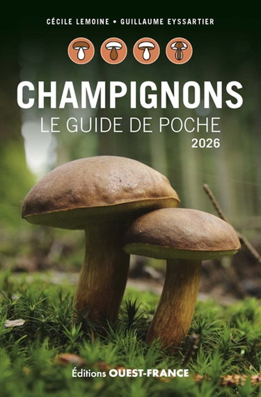 Couverture de Champignons : le guide de poche