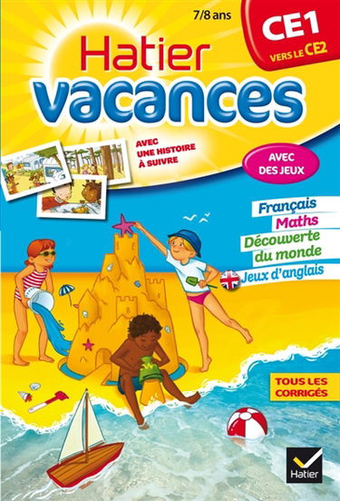 Hatier vacances, CE1 vers le CE2, 7-8 ans : Paul, Camille, Hugo et Eva au camping du Phare