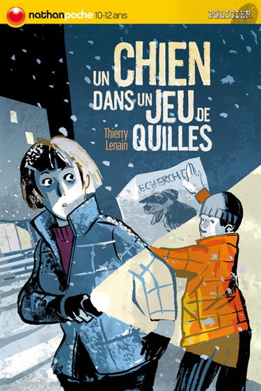Un chien dans un jeu de quilles