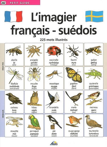 Couverture de L'imagier français-suédois : 225 mots illustrés par Henri Medori
