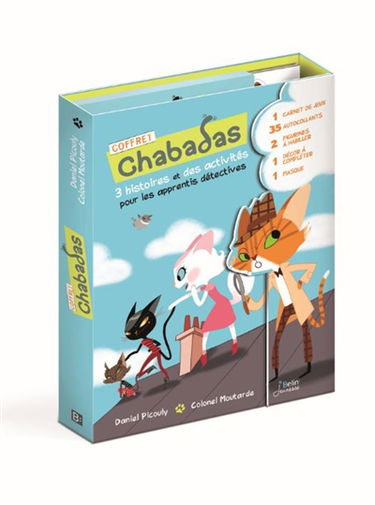 Coffret Chabadas : 3 histoires et des activités pour les apprentis détectives