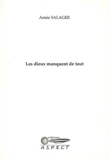 Les dieux manquent de tout