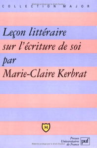 Leçon littéraire sur l'écriture de soi