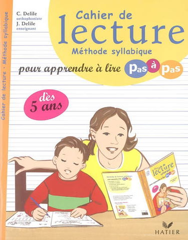 Cahier de lecture, méthode syllabique, pour apprendre à lire pas à pas