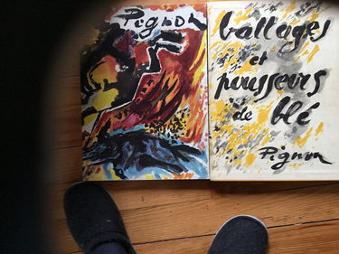 Pignon. battages pousseurs de ble