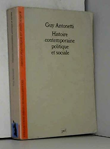 Histoire contemporaine politique et sociale