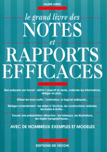 Le grand livre des notes et rapports efficaces