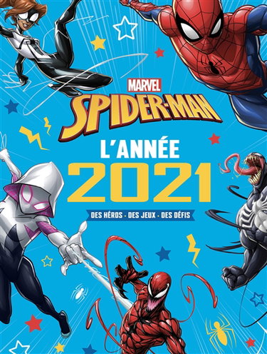 Couverture de Spider-Man : l'année 2021 : des héros, des jeux, des défis par Marvel comics