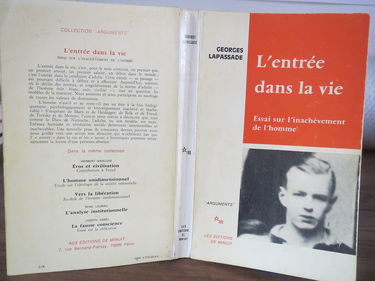 L'entrée dans la vie : essai sur l'inachèvement de l'homme