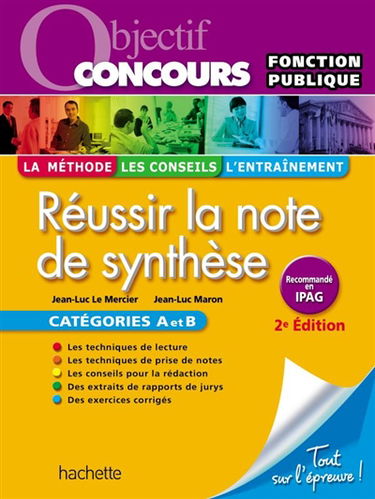 Réussir la note de synthèse : catégories A et B