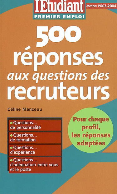 500 réponses aux questions des recruteurs