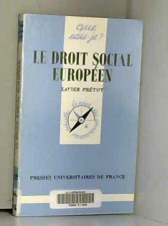 Le Droit social européen