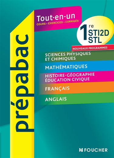 Toutes les matières générales,1res STI2D, STL
