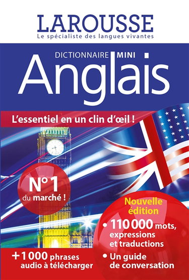 Couverture de Anglais : dictionnaire mini : français-anglais, anglais-français. English : mini dictionary : French-English, English-French par Valérie Katzaros