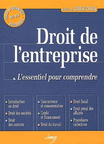 DROIT DE L'ENTREPRISE. L'ESSENTIEL POUR COMPRENDRE