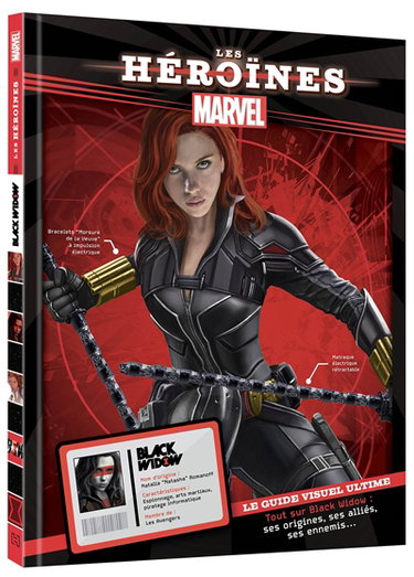 Couverture de Black Widow : le guide visuel ultime : tout sur Black Widow, ses origines, ses alliés, ses ennemis...