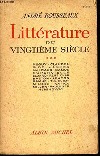 Couverture de litterature du vingtieme siecle tome 3