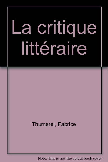 Critique littéraire