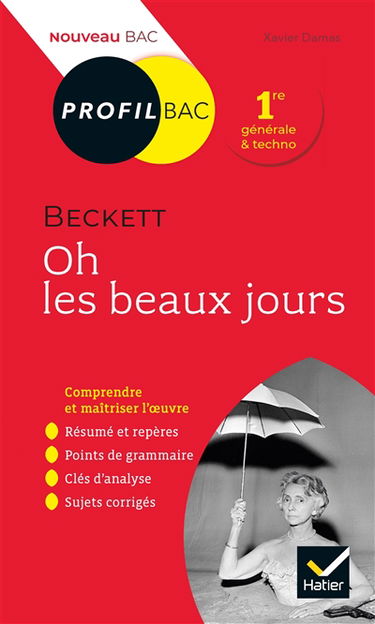 Samuel Beckett, Oh les beaux jours (1963) : 1re générale & techno : nouveau bac