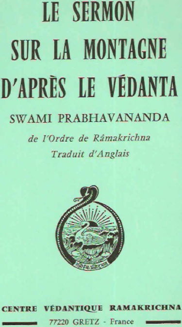 Le sermon sur la montagne d'après le Védenta