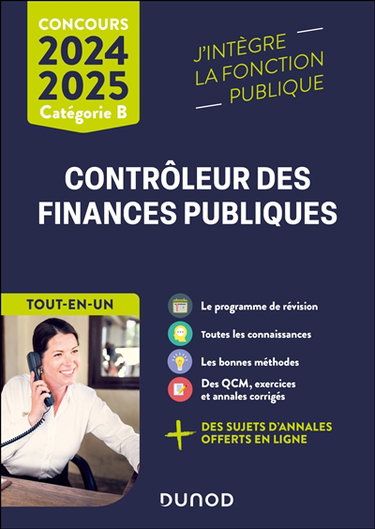 Couverture de Contrôleur des finances publiques : catégorie B : tout-en-un, concours 2024-2025