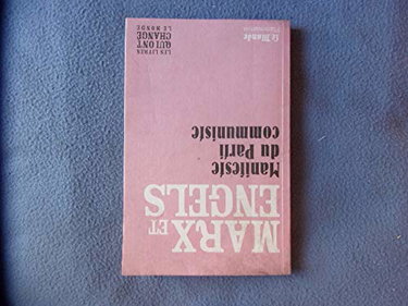 Couverture de Le manifeste du parti communiste par Karl Marx