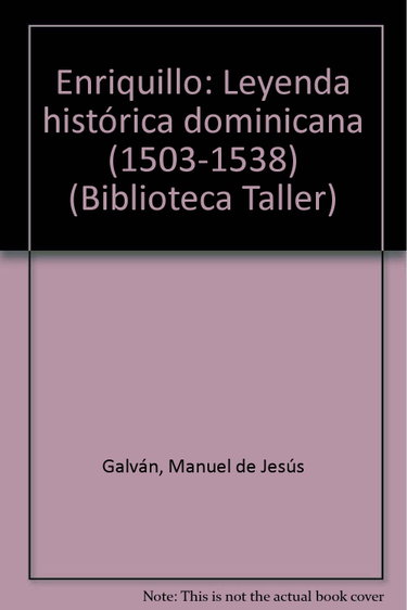 Couverture de Enriquillo