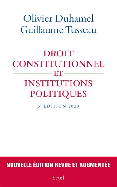 Droit constitutionnel et institutions politiques